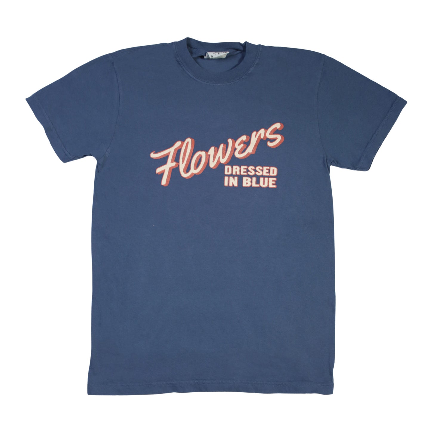 Flowers Dressed in Blue T-Shirt Large Print