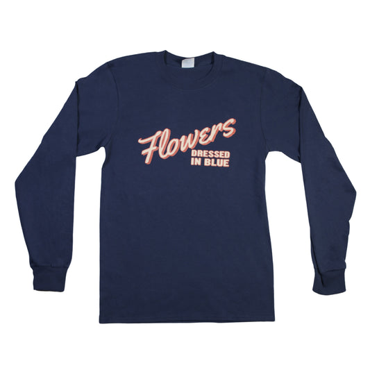 Flowers Dressed in Blue Long-Sleeve Large Print