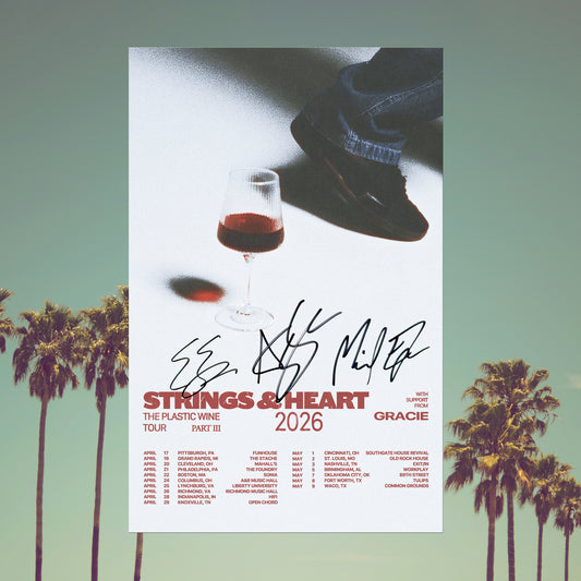 Signed Plastic Wine Part III Tour Poster