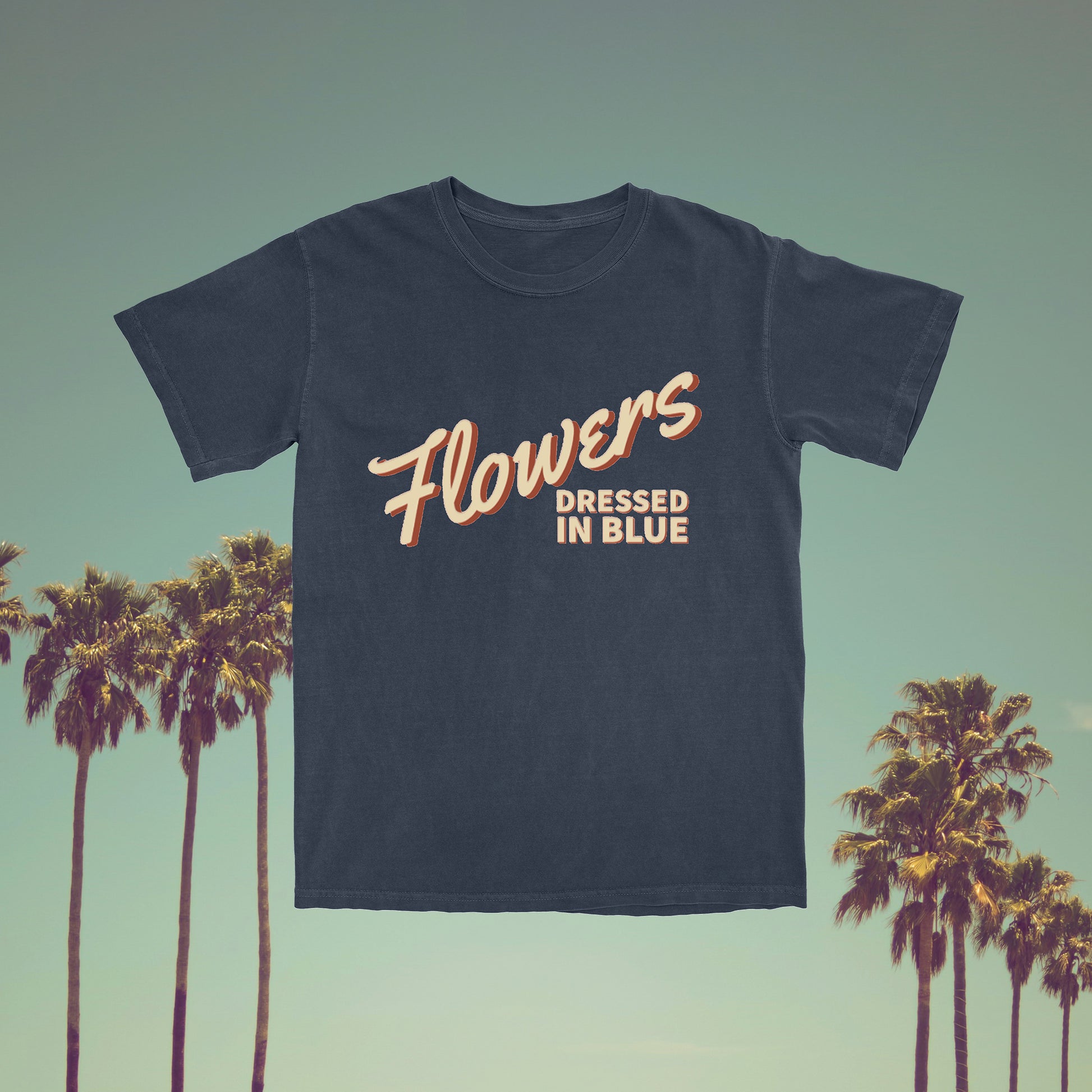 Flowers Dressed in Blue - Navy Tee Flowers Dressed in Blue - Navy Tee